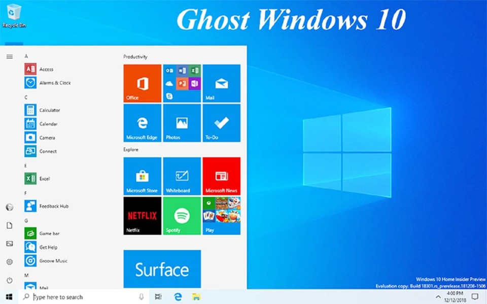 Hướng dẫn tải và cài đặt ghost win 10 64bit